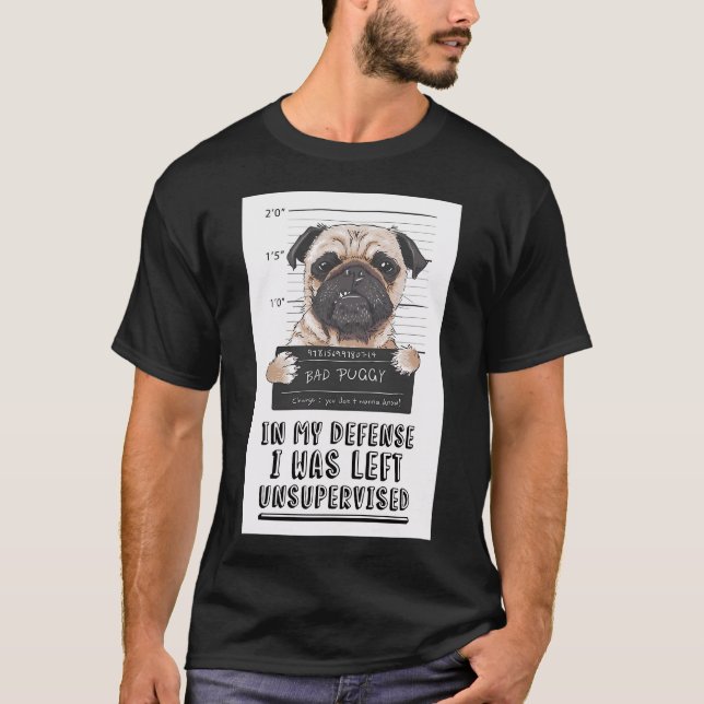 T-shirt Carlin Pug (Devant)