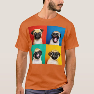 T-shirt Carlin Puppy Portrait Photos Carlino pour Amoureux