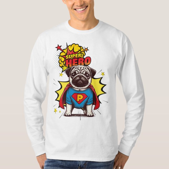 T-shirt Carlin Super Hero (Devant)
