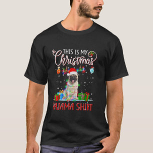T-shirt Carlin Tree Light Chien Noël C'Est Mon Pajam De No