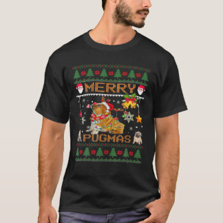 T-shirt Carlin Vilain Chandail De Noël Pour Femmes Hommes