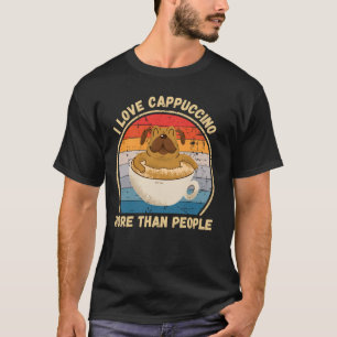 T-shirt Carlin vintage J'Aime Le Cappuccino Plus Que Les G