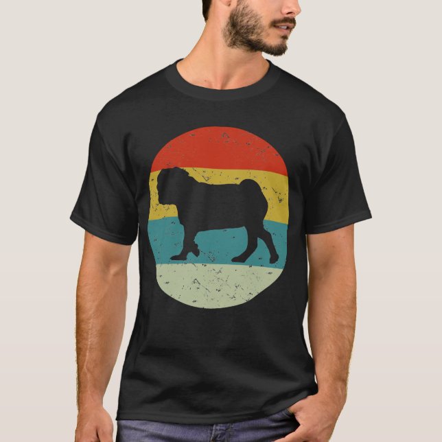 T-shirt Carlin vintage rétro (Devant)