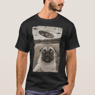 T-shirt Carlin vintage Ufo Rencontres - Drôle Ufo Et Carli