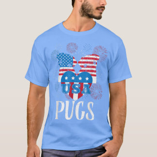 T-shirt Carlins American Flag Carlin de fête Carlin enthou