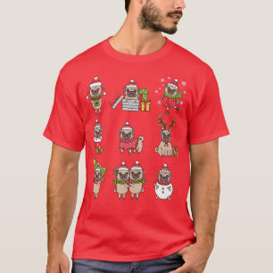T-shirt Carlins de Noël Carlin mignon Amoureux Noël Premiu