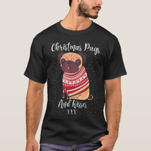 T-shirt Carlins De Noël Et Baisers Amoureux de les chiens 