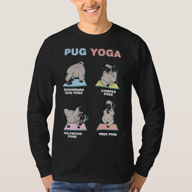 T-shirt Carlins Doggie Yogist Méditation Spirituelle Class (Devant)