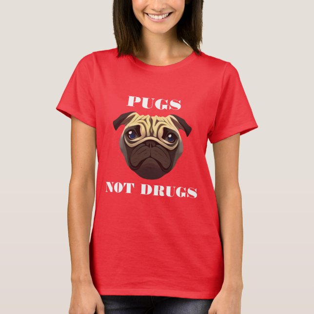 T-shirt Carlins et non drogues (Devant)