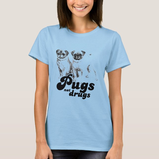 T-shirt carlins NON DROGUES (Devant)