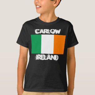 T-shirt Carlow, Irlande avec drapeau irlandais