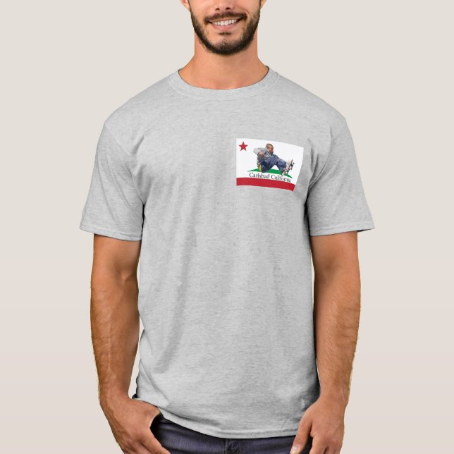 T-shirt Carlsbad California Skateboard (Devant)