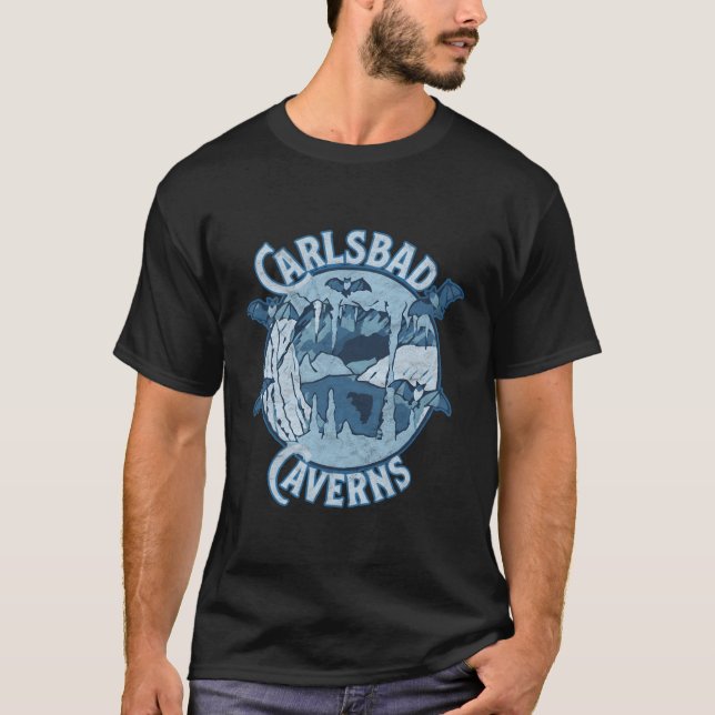 T-shirt Carlsbad Cavernes Parc national Cave Bat (Devant)