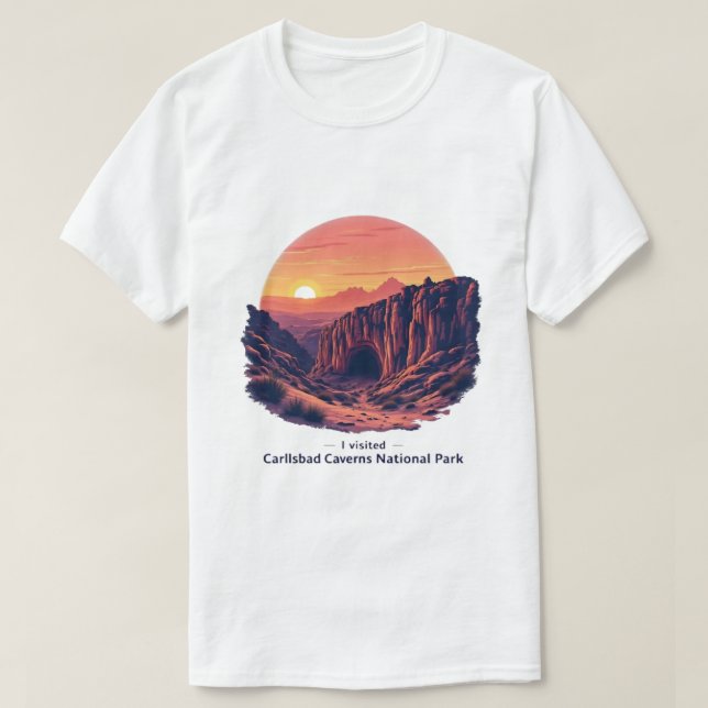 T-shirt Carlsbad Caverns National Park - Nouveau-Mexique (Design devant)