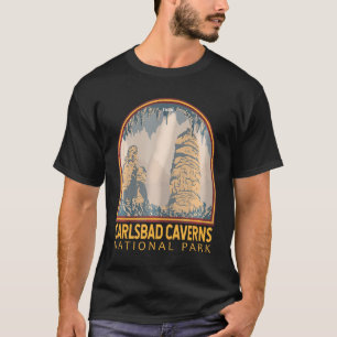 T-shirt Carlsbad Caverns Parc national Emblem Vintage T-Sh