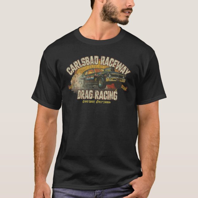 T-shirt Carlsbad Raceway Drag Racing 1964 (Devant)