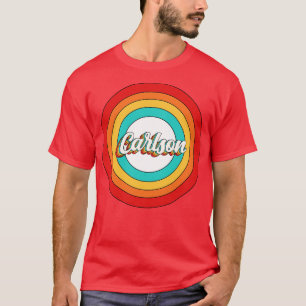 T-shirt Carlson Nom Chemise Vintage Carlson Circle