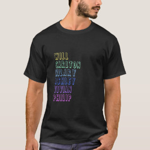 T-shirt Carlton Will Ashley Vivian Philip Hilary Air Frais