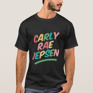 T-shirt Carly Rae Jepsen Arc-en-ciel Noir Petit