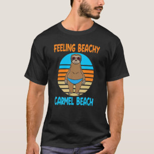 T-shirt Carmel Beach Vacances Fun Sloth