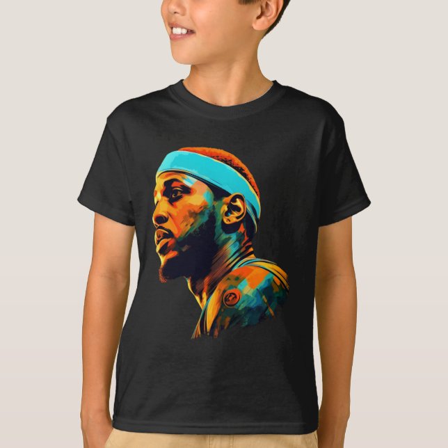 T-shirt Carmelo Anthony Illstration  (Devant)