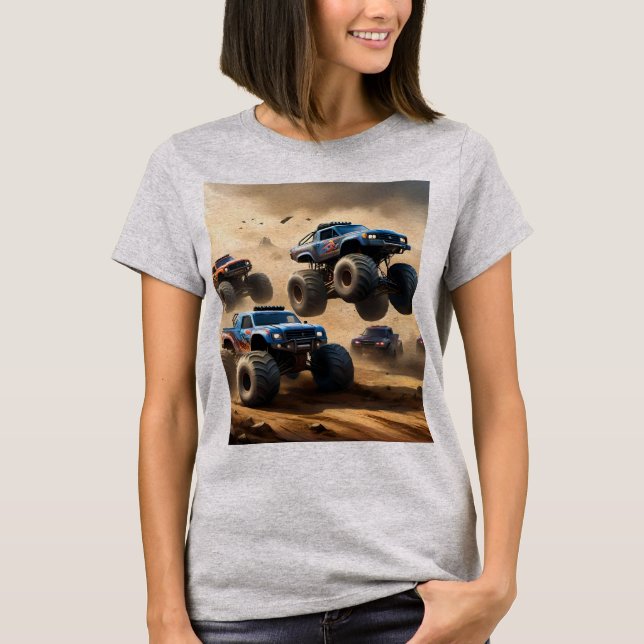 T-shirt Carnage de camions monstres,  (Devant)