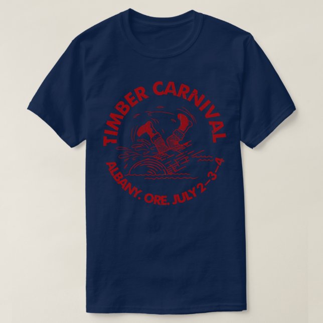 T-shirt Carnaval de bois Albany Oregon (Design devant)