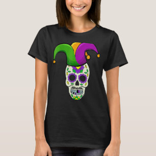 T-shirt Carnaval de sucre Masque Jester Casquette Mardi Gr