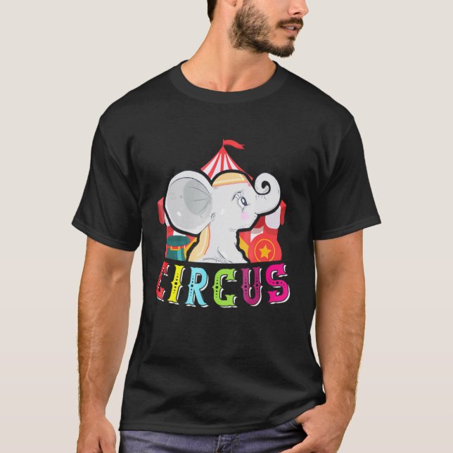 T-shirt Carnaval Elephant Circus fête d'anniversaire (Devant)