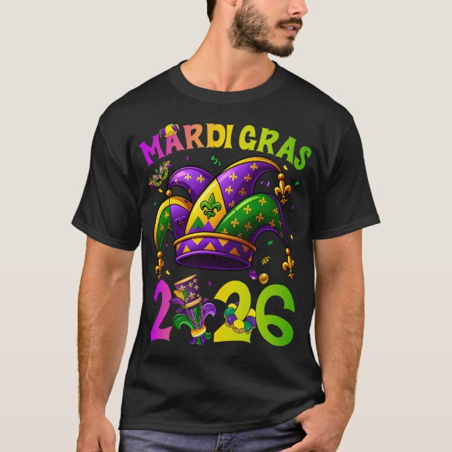 T-shirt Carnaval Mardi Gras 2026 Bouffon (Devant)