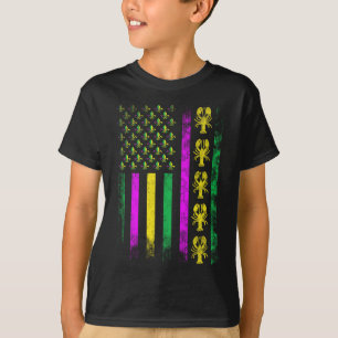 T-shirt Carnaval Mardi Gras États-Unis Drapeau américain P