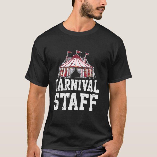 T-shirt Carnaval Personnel Cirque Sécurité Anniversaire Ri (Devant)