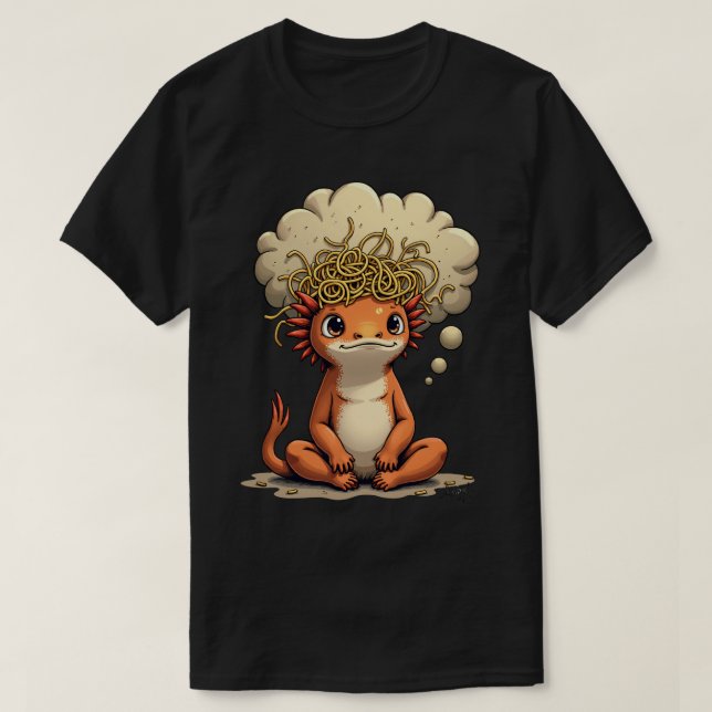 T-shirt Carnet Brun Sienne 'Réfléchissez à cette citation  (Design devant)