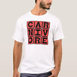T-shirt Carnivore, mangeur de viande
