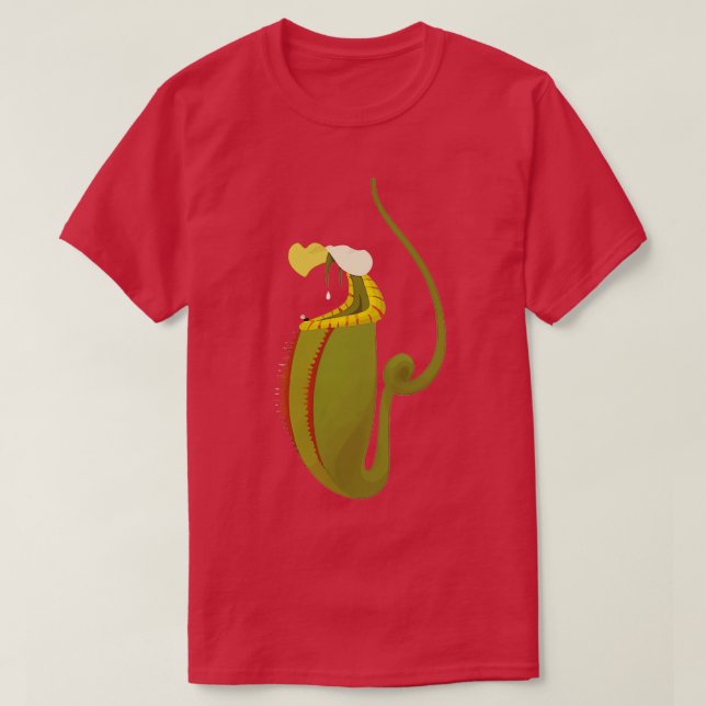 T-shirt Carnivore Nepenthes Plante Botany Plante L (Design devant)