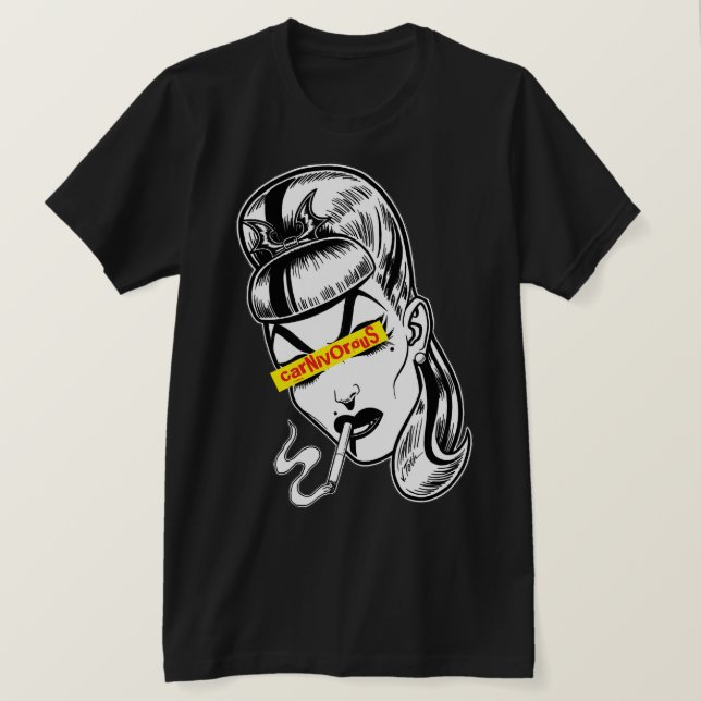 T-shirt Carnivore™/Punk Femme Fatale (Design devant)