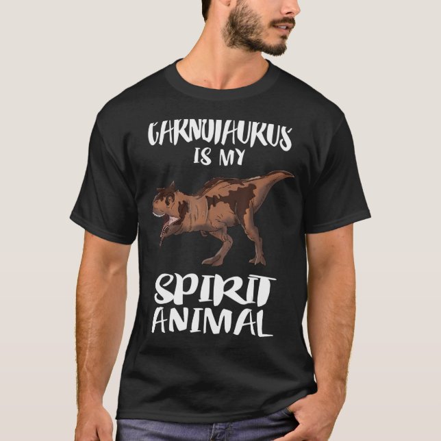 T-shirt Carnotaurus Dinosaur Est Mon Esprit Animal (Devant)