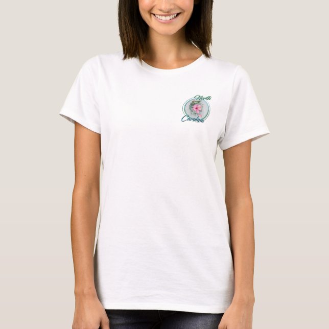 T-shirt Carolina Anole & Hibiscus (Devant)