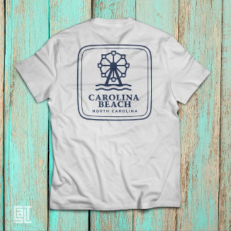 T-shirt Carolina Beach Caroline du Nord grande roue et mer