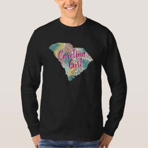 T-shirt Carolina Girl Tropical Floral Sud Caroline du Sud