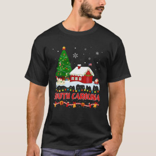 T-shirt Carolina Sud sapin de Noël Lumière Pyjama Etat O