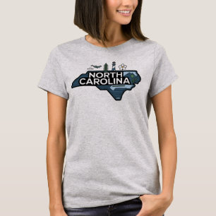 T-shirt Caroline du Nord, États-Unis d'Amérique