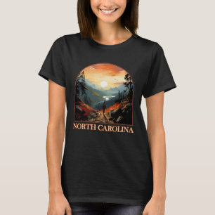 T-shirt Caroline du Nord Nc Randonnée Montagne Fierté de l