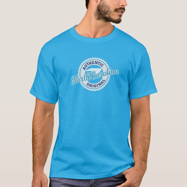 T-SHIRT CAROLINE DU NORD - ORIGINAL AUTHENTIQUE - TARHEELS (Devant)