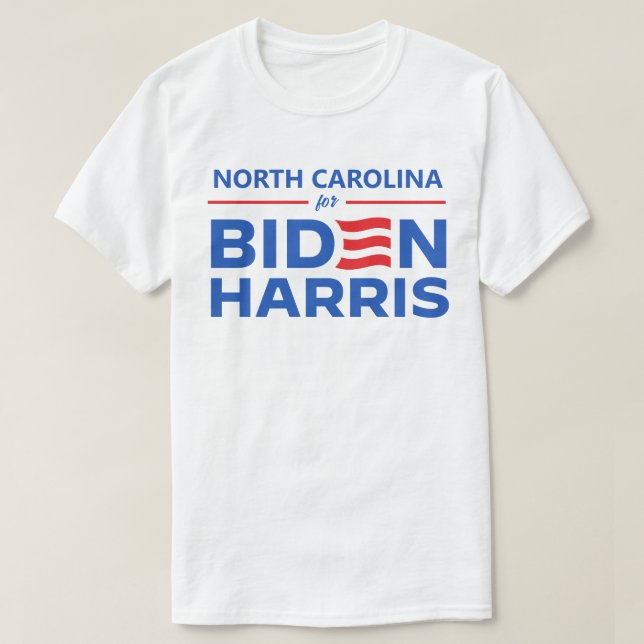 T-shirt Caroline du Nord pour Biden Harris (Design devant)