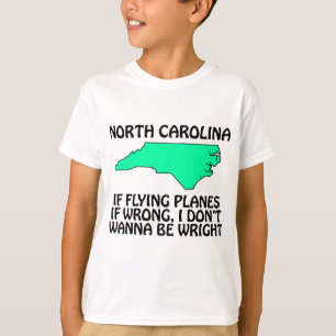T-shirt Caroline du Nord - Si piloter des avions c'est mal