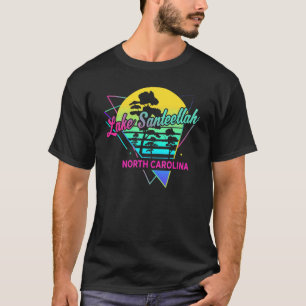 T-shirt Caroline du Nord USA Nostalgale Retro Lake Santeet