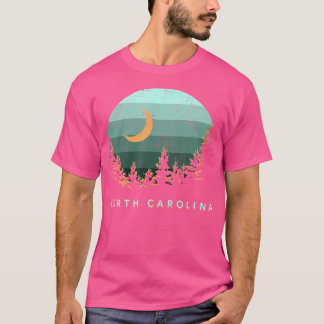 T-shirt Caroline du Nord Vintage coucher de soleil extérie