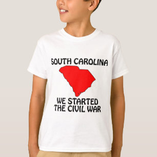 T-shirt Caroline du Sud - Nous avons commencé la guerre de