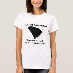 T-shirt Caroline du Sud - Venez pour la nourriture...